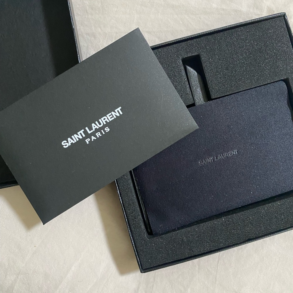 100% Authentic Saint Laurent Compact
Card Holder/Mirror in Box